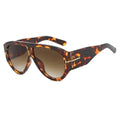 2024 New Fashion Big Frame Pilot Brown Sunglasses Women Men Brand T Outdoor Sun Glasses Female Shade Oculos De Sol Gifts Femstylo