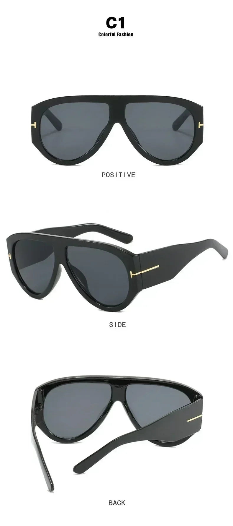 2024 New Fashion Big Frame Pilot Brown Sunglasses Women Men Brand T Outdoor Sun Glasses Female Shade Oculos De Sol Gifts Femstylo