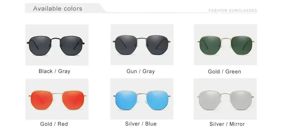 KINGSEVEN Fashion Women Polygon Sunglasses Men Polarized UV400 Sunscreen Round Thin Frame Glassses Luxury Causal Driving Eyewear Femstylo