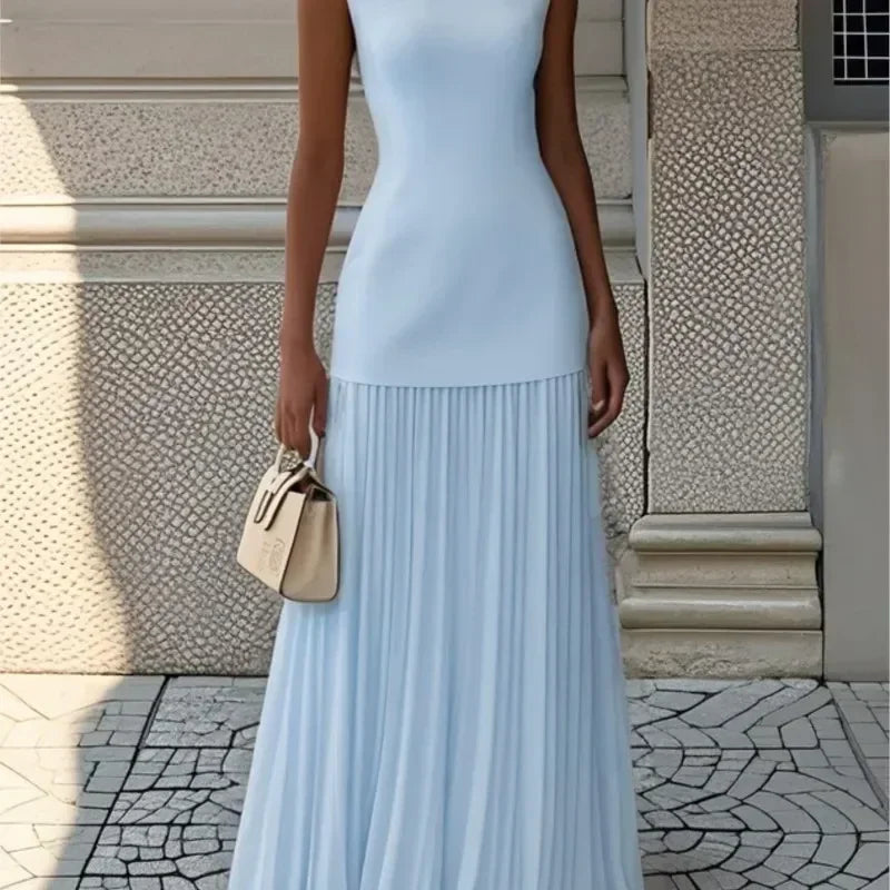 Women's Strapless Long Prom Dress Elegant Wedding Dress Casual Loose Ruched Maxi Dress Floor Length Elegant Evening Dress Femstylo