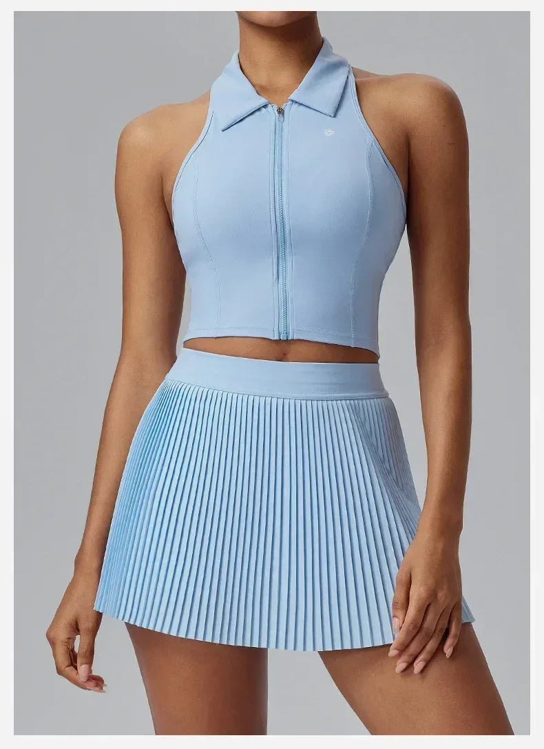 Floral Discount Sports Skirt for Women Quick-drying Badminton Tennis Trousers Skirt Fitness Half-body Pleated Skirt Shorts Femstylo
