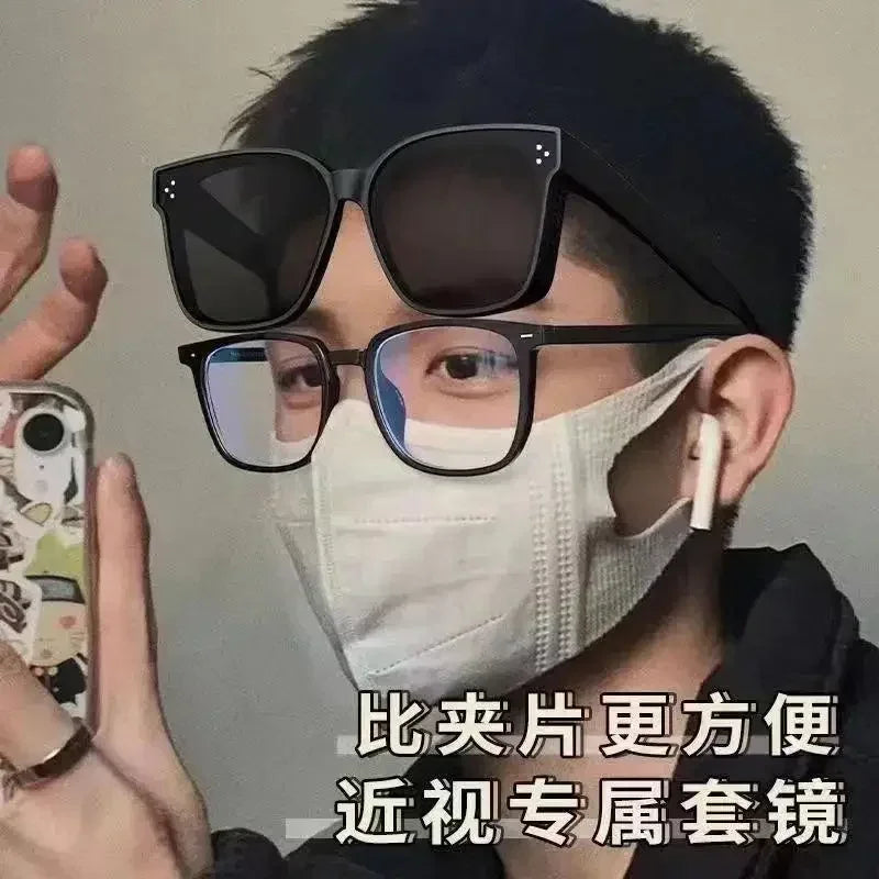 Fashion Square Polarized Sunglasses Cover Over Myopia Prescription Glasses Portable Men Women Vintage Fishing Driving Eyewear ﻿ Femstylo