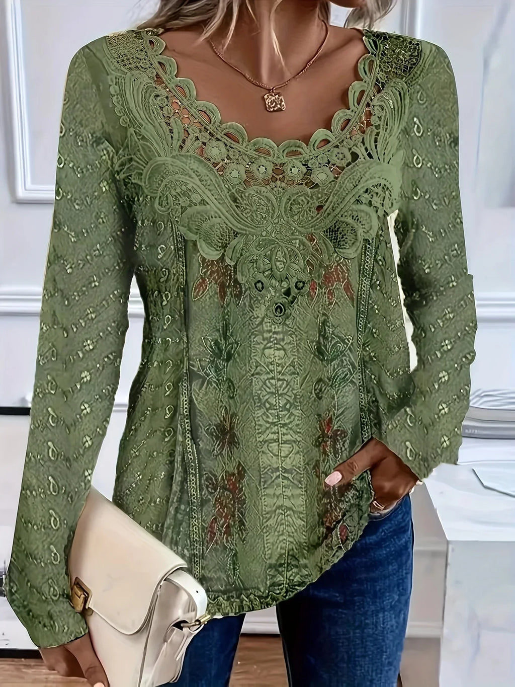 Elegant Casual Woman T-Shirt Fashion Loose T-Shirt Woman Temperament Long sleeve T-Shirt Holiday Weekend Urban Fashion Icon
