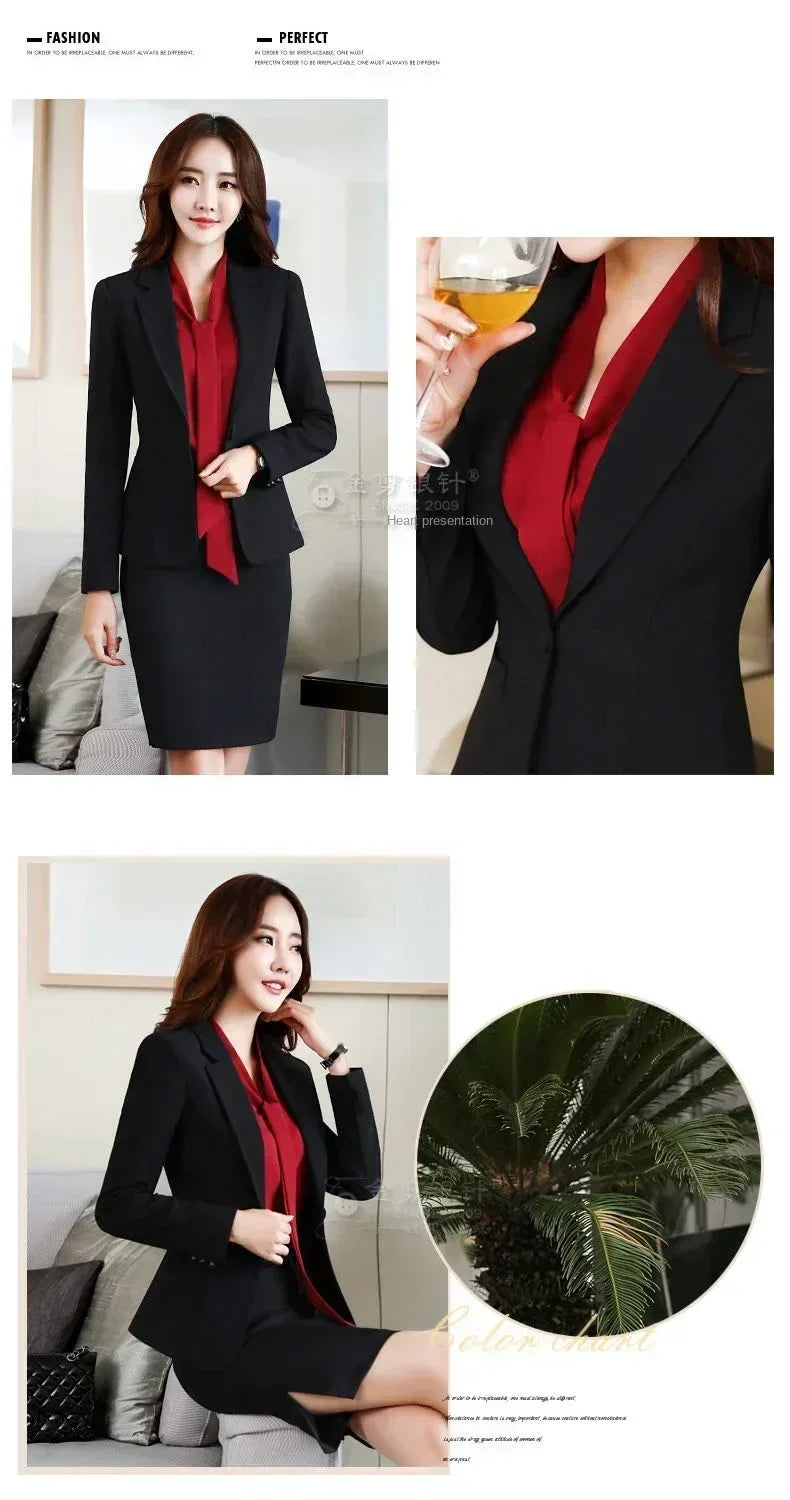 Korean Women's Fit and Tailored Blazer Jacket for Spring and Autumn Office Lady OL Casual Business Suit for Women Trendy Style Femstylo