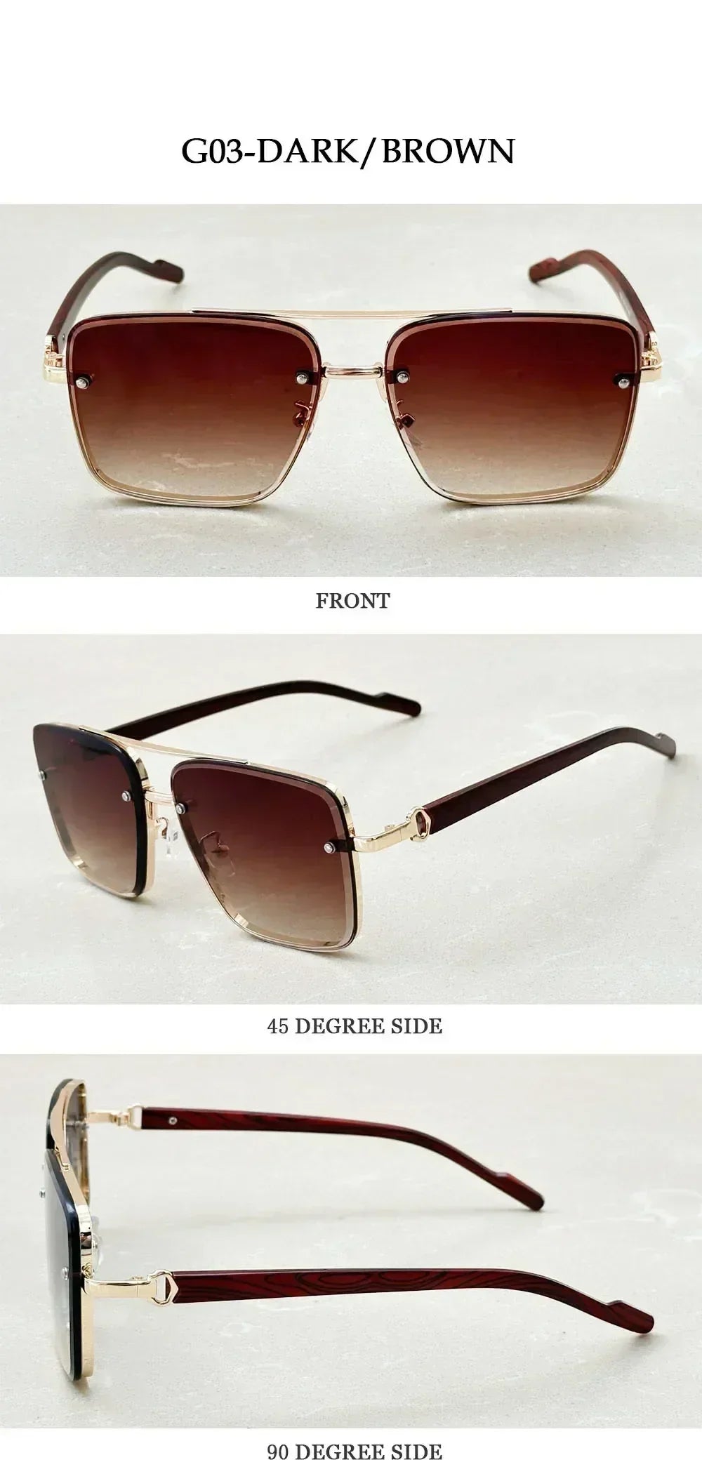 New Square Sunglasses For Men Vintage Outdoor Sunglasses Oculos Designer Wooden Glasses Sunscreen Sun Lentes Dropshipping Gafas Femstylo