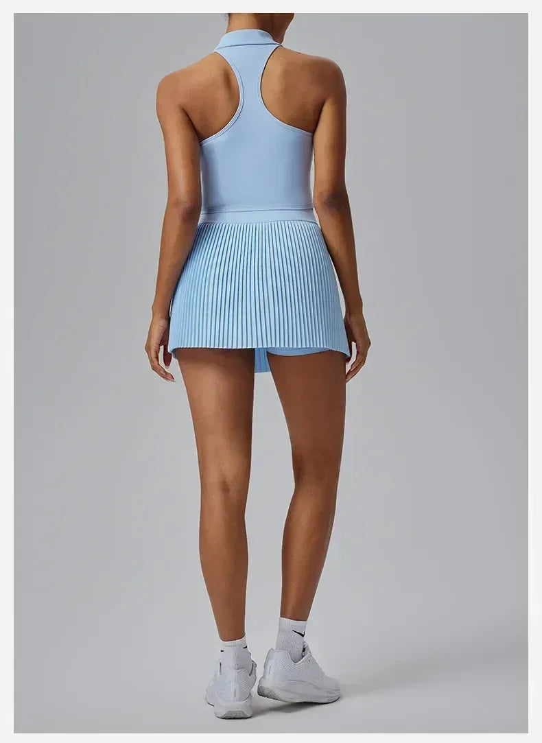 Floral Discount Sports Skirt for Women Quick-drying Badminton Tennis Trousers Skirt Fitness Half-body Pleated Skirt Shorts Femstylo