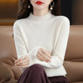 Cashmere Sweater Female 100% Merino Wool Winter Women Knitted Femme Pullover Top Winter Warm Women's 2024 New Urban Fashion Icon