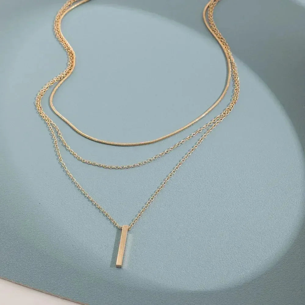 MEDFOLY 3pcs Gold Charm Necklace For Women Star Pearl Cross Pendant Neckalces Dainty 14K Gold Plated Summer Beach Jewelry Gifts Femstylo