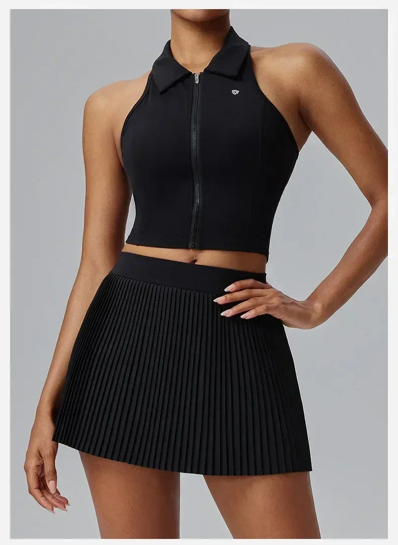 Floral Discount Sports Skirt for Women Quick-drying Badminton Tennis Trousers Skirt Fitness Half-body Pleated Skirt Shorts Femstylo