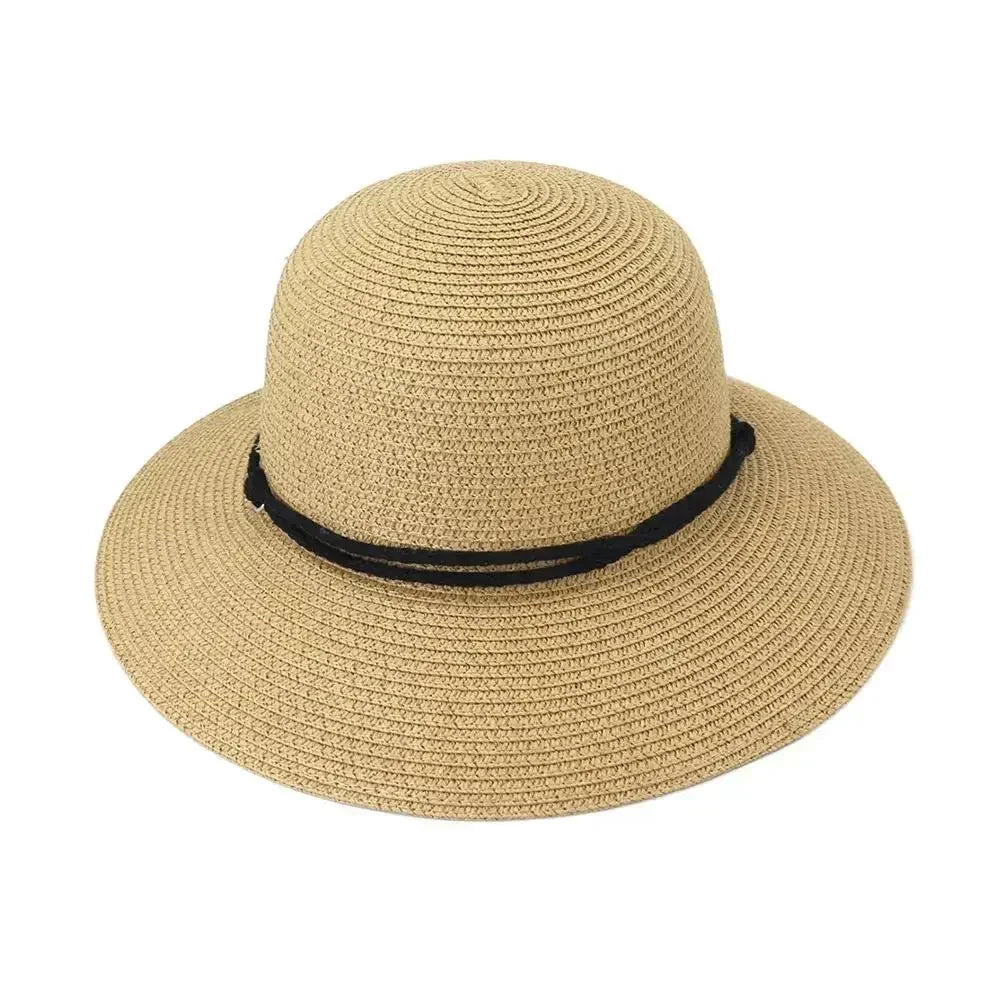 2025 Fashion Korean Version Women's Beach Summer Sun Hat Travel Breathable Beach Sunshade Sun Hat Dome Basin Hat Femstylo