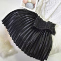 Classic Golden Velvet Pleated Skirt High Waist Retro Style Fashion Office Lady Pleated Long Skirt Winter Velvet Skirt 90cm Long Femstylo