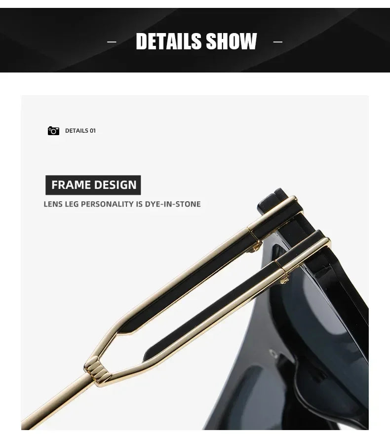 2024 Fashion Sunglasses For Men Vintage Glasses Vintage Designer Sunglasses For Men Retro Shades Lentes De Sol Mujer Zonnebril Femstylo