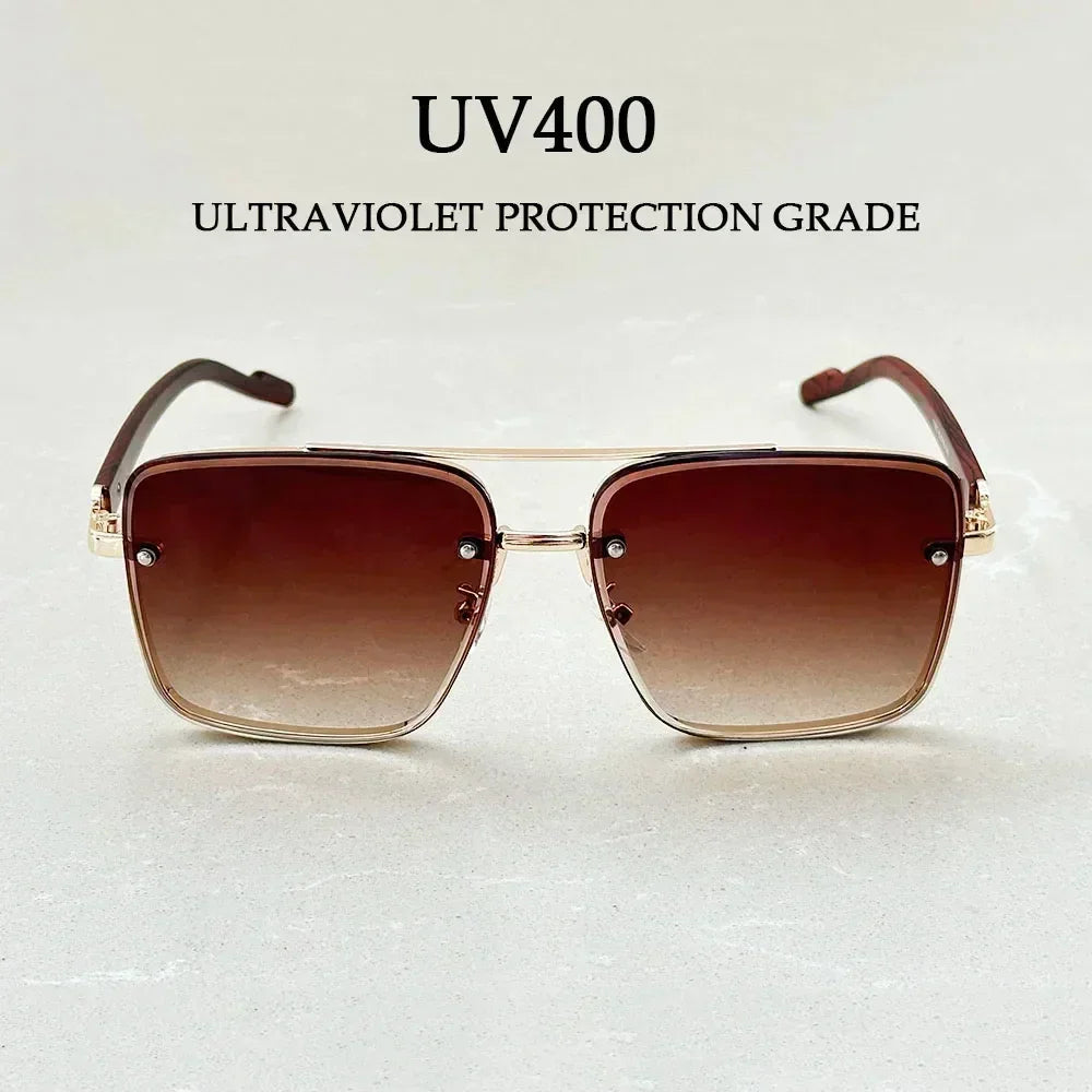 New Square Sunglasses For Men Vintage Outdoor Sunglasses Oculos Designer Wooden Glasses Sunscreen Sun Lentes Dropshipping Gafas Femstylo