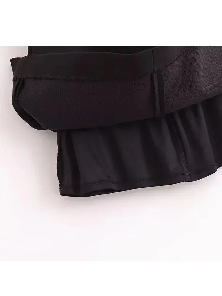 TFMLN Autumn New Women Dress 2024 Slim Chic Sleeveless Dress Bow Casual  Mini Frock Female Fashion Elegant Short Party Dress Femstylo