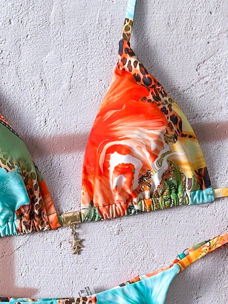 Micro Bikini Women Swimsuit Two-Piece Bathing Suit Woman Swimwear 2026 Sexy Leopard Push Up Thong Bikinis Sets Beachwear Summer Urban Fashion Icon