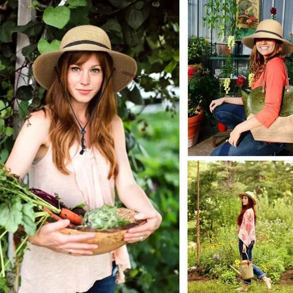 2025 Fashion Korean Version Women's Beach Summer Sun Hat Travel Breathable Beach Sunshade Sun Hat Dome Basin Hat Femstylo
