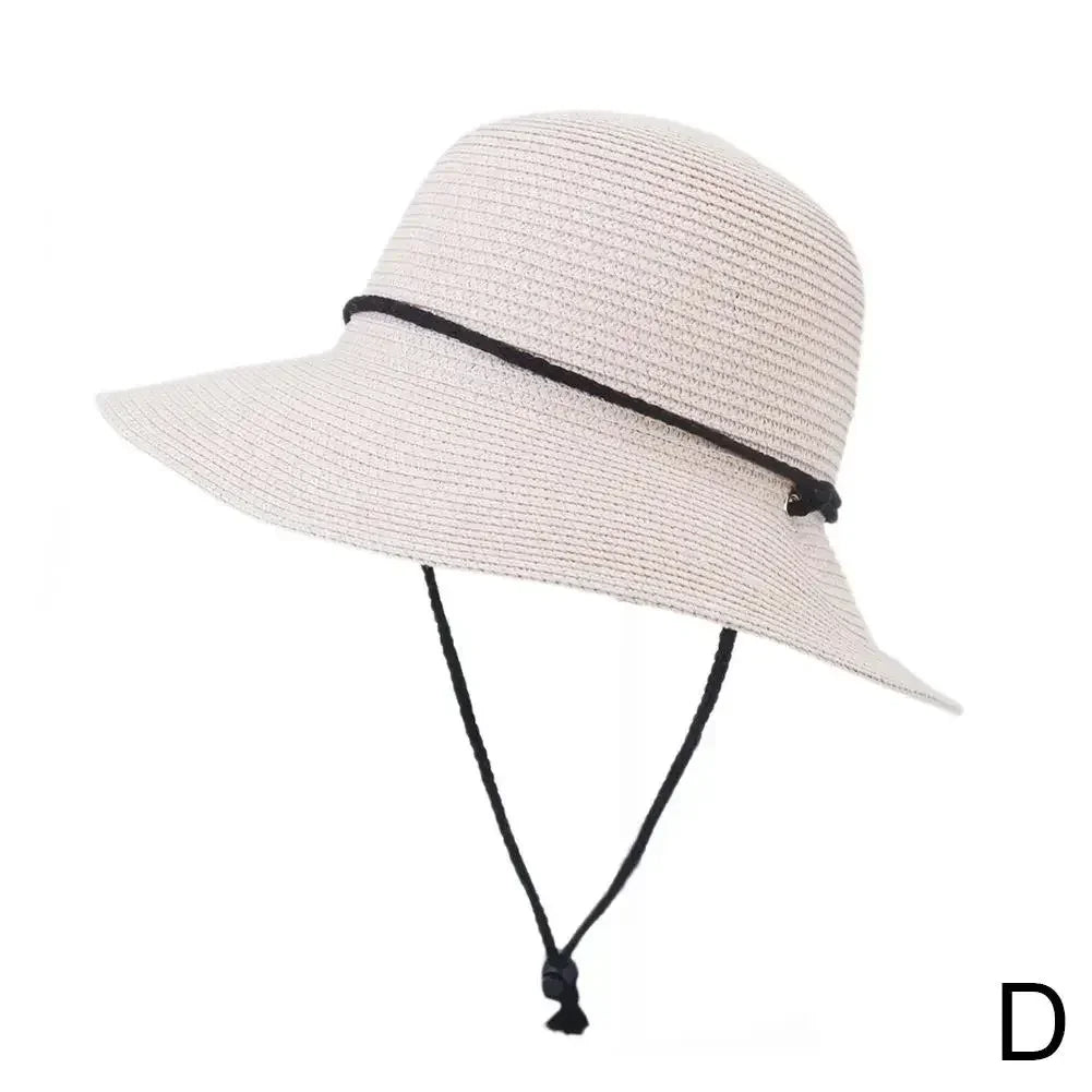 2025 Fashion Korean Version Women's Beach Summer Sun Hat Travel Breathable Beach Sunshade Sun Hat Dome Basin Hat Femstylo