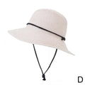 2025 Fashion Korean Version Women's Beach Summer Sun Hat Travel Breathable Beach Sunshade Sun Hat Dome Basin Hat Femstylo