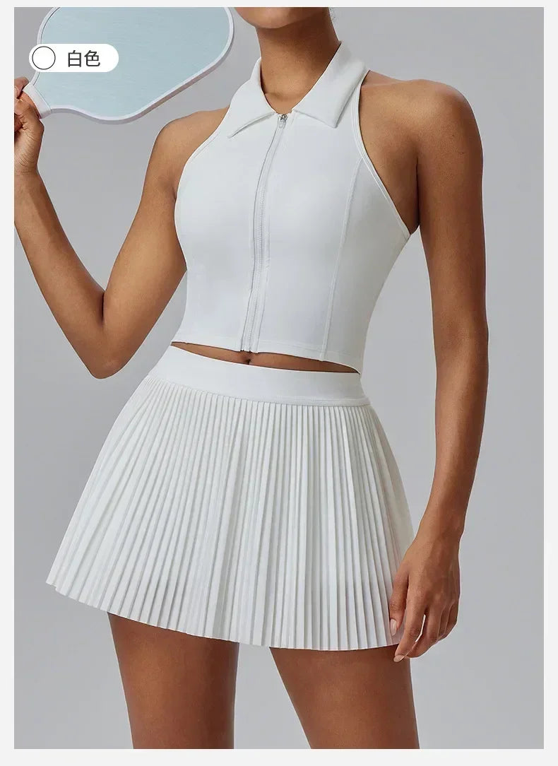Floral Discount Sports Skirt for Women Quick-drying Badminton Tennis Trousers Skirt Fitness Half-body Pleated Skirt Shorts Femstylo
