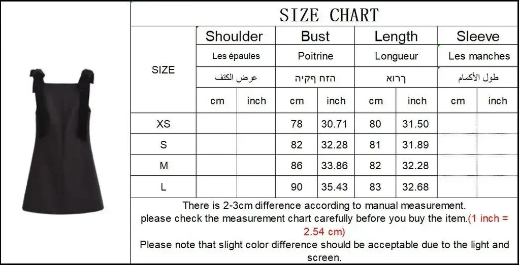TFMLN Autumn New Women Dress 2024 Slim Chic Sleeveless Dress Bow Casual  Mini Frock Female Fashion Elegant Short Party Dress Femstylo