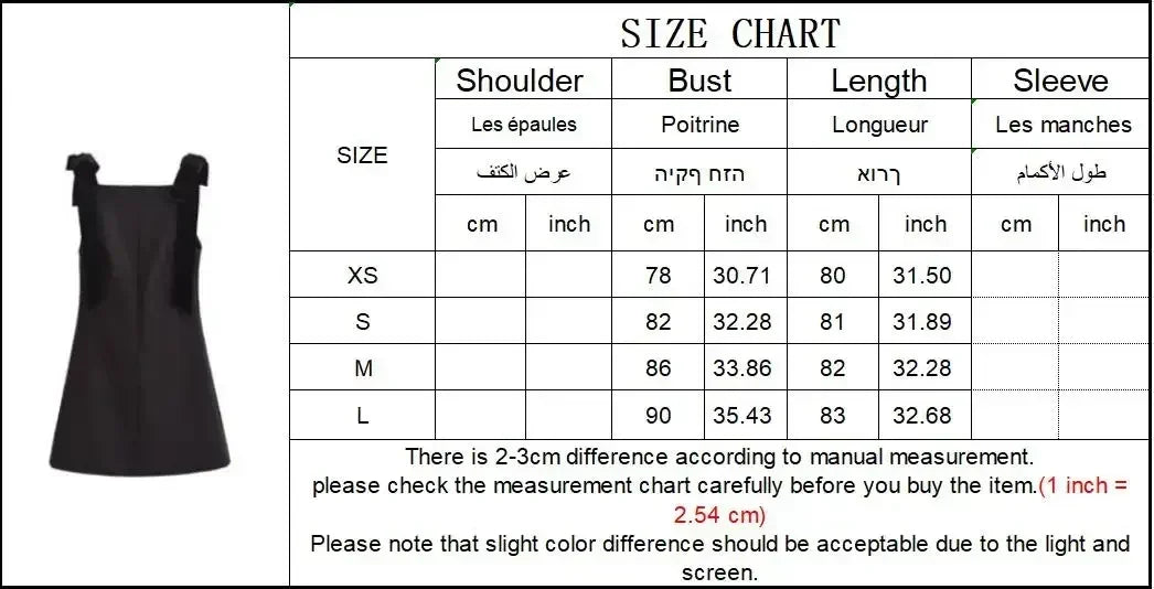 TFMLN Autumn New Women Dress 2024 Slim Chic Sleeveless Dress Bow Casual  Mini Frock Female Fashion Elegant Short Party Dress Femstylo