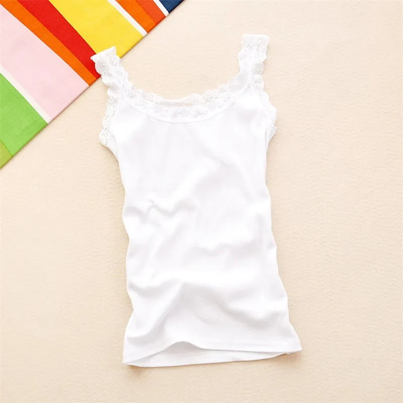 Summer Women Sleeveless Tanks Top Bodycon Temperament Sexy Lace Patchwork Tshirt Vest Tank Top Female Vest Tops Camis Urban Fashion Icon