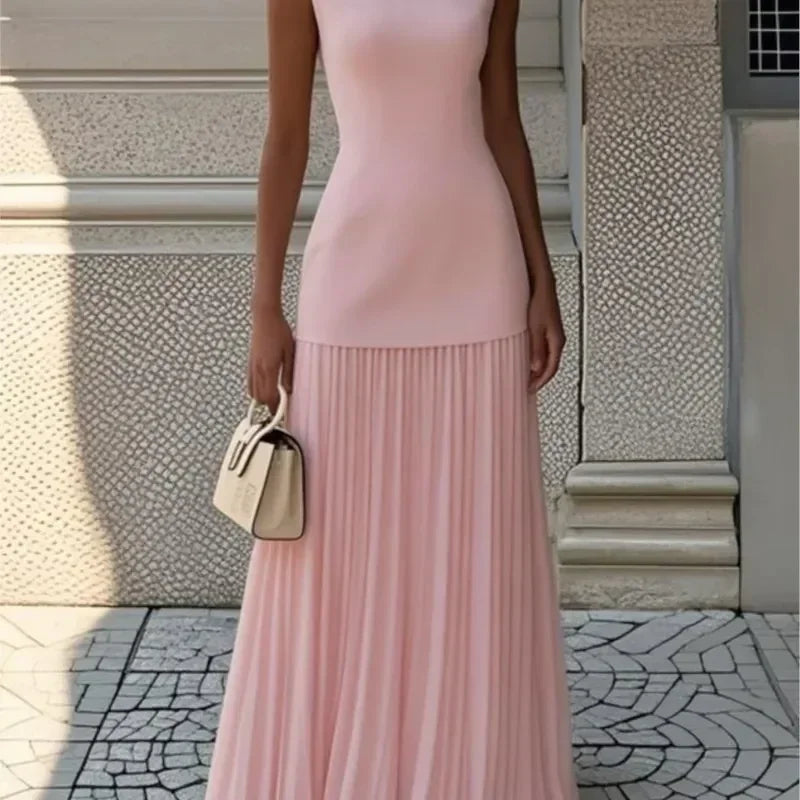 Women's Strapless Long Prom Dress Elegant Wedding Dress Casual Loose Ruched Maxi Dress Floor Length Elegant Evening Dress Femstylo