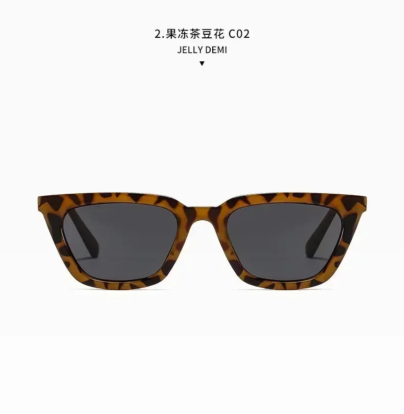 Classic Black Vintage Cat Eye Sunglasses Women Brand Designer Simplicity Elegant Small Frame Sun Glasses Men Trend Eyewear UV400 Femstylo