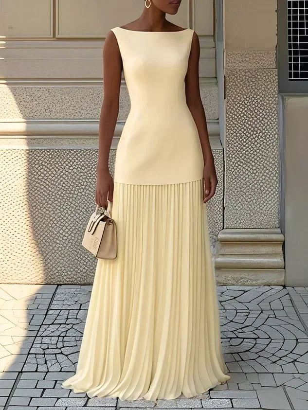 Women's Strapless Long Prom Dress Elegant Wedding Dress Casual Loose Ruched Maxi Dress Floor Length Elegant Evening Dress Femstylo