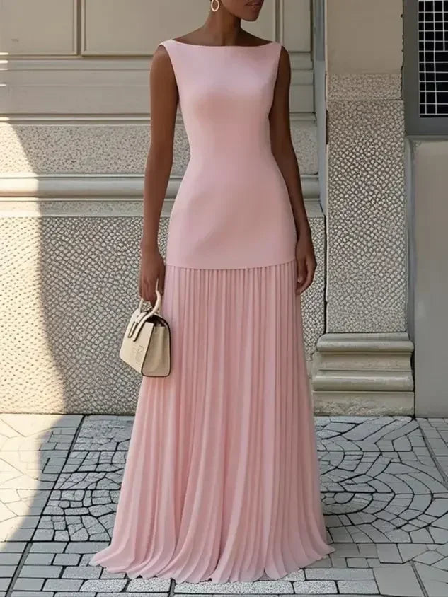 Women's Strapless Long Prom Dress Elegant Wedding Dress Casual Loose Ruched Maxi Dress Floor Length Elegant Evening Dress Femstylo