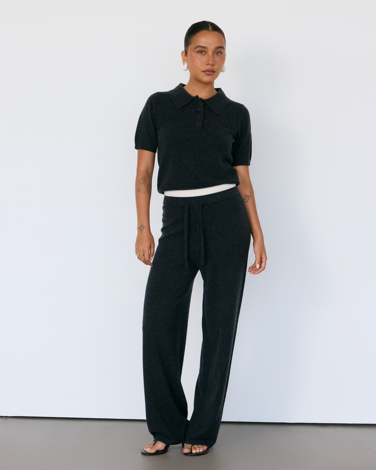 Tove Short Sleeve Cashmere Polo Artless Forever