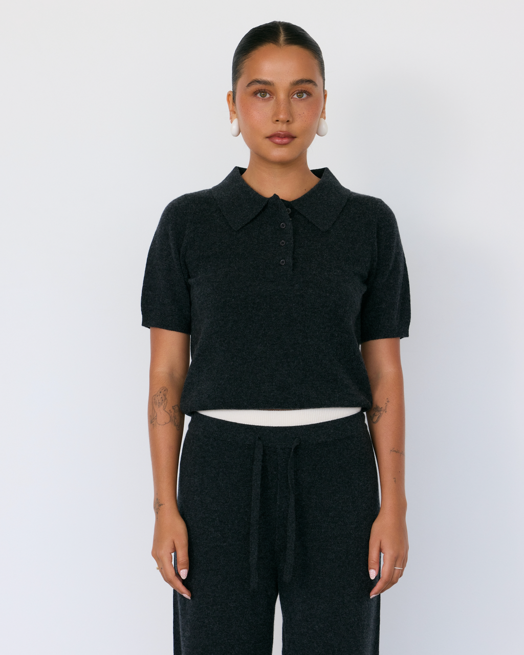 Tove Short Sleeve Cashmere Polo Artless Forever