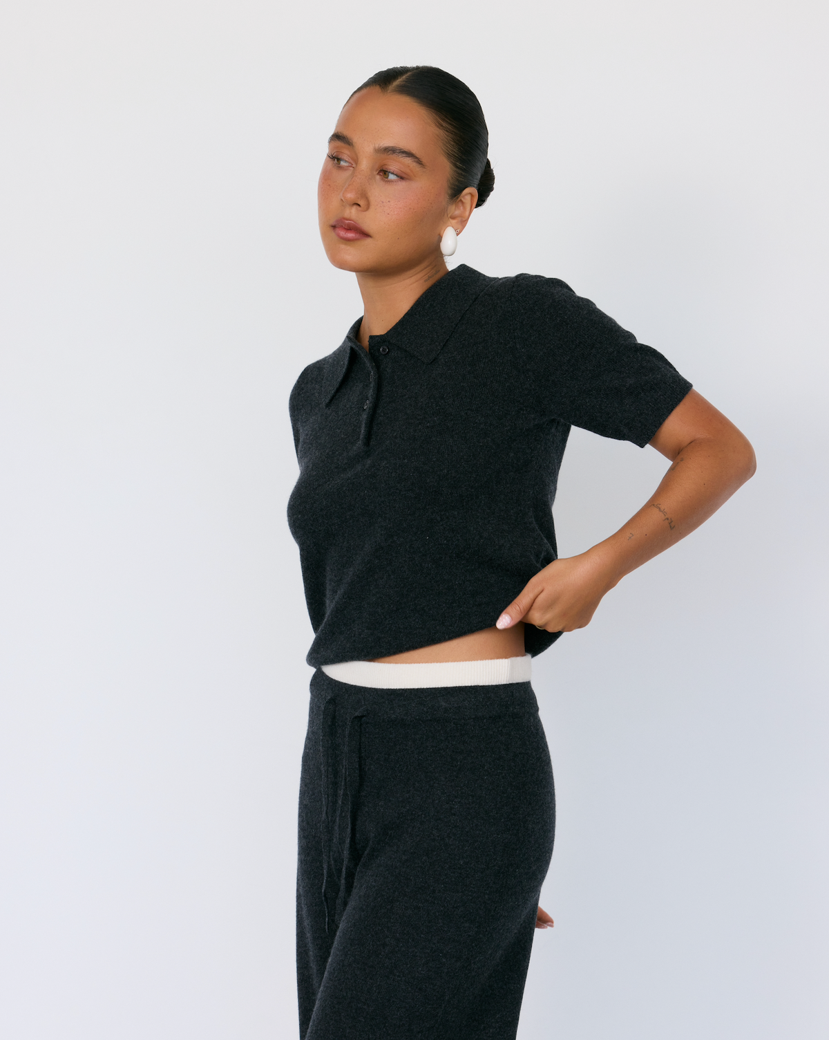 Tove Short Sleeve Cashmere Polo Artless Forever
