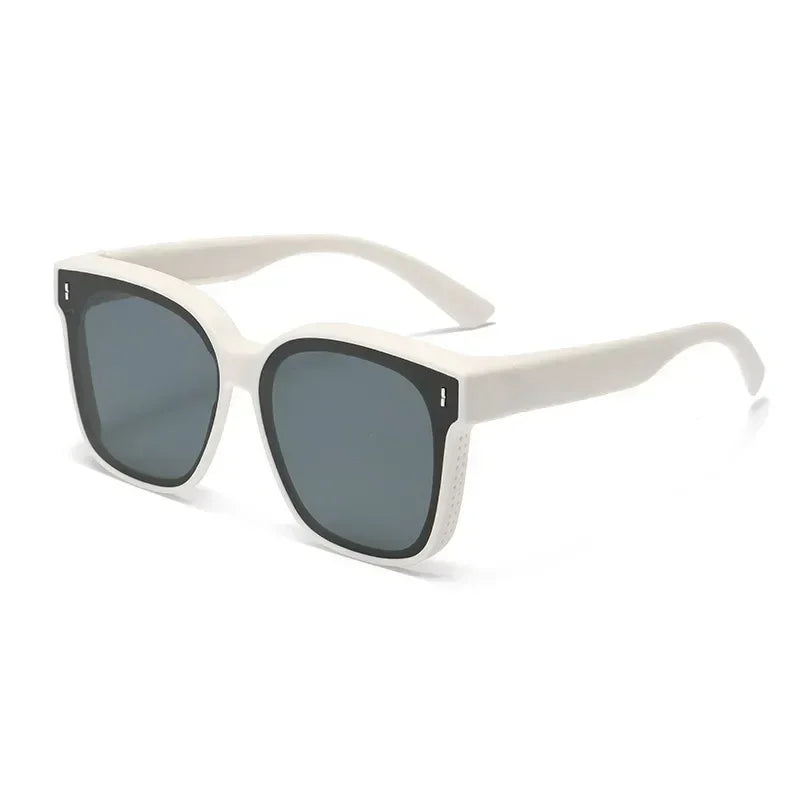 Fashion Square Polarized Sunglasses Cover Over Myopia Prescription Glasses Portable Men Women Vintage Fishing Driving Eyewear ﻿ Femstylo
