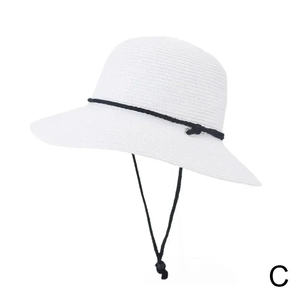 2025 Fashion Korean Version Women's Beach Summer Sun Hat Travel Breathable Beach Sunshade Sun Hat Dome Basin Hat Femstylo