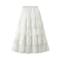 Women's High Waisted Slimming Sand Cake Skirt, Half Skirt, High-End Feeling Gauze, Long Skirt, Summer, , 2025 Hundred fold skirt Femstylo