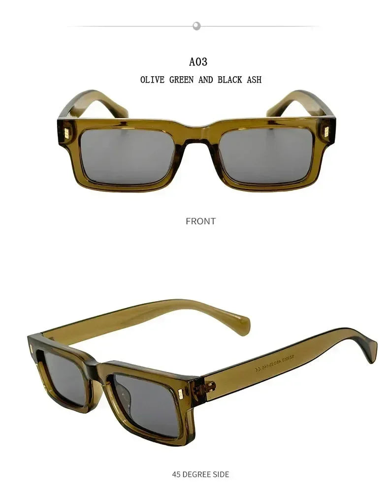 Fashion Sunglasses For Men Vintage Glasses Retro Square Sunglasses Women Trendy And Fashionable Gafas De Sol Hombre Zonnebril Femstylo
