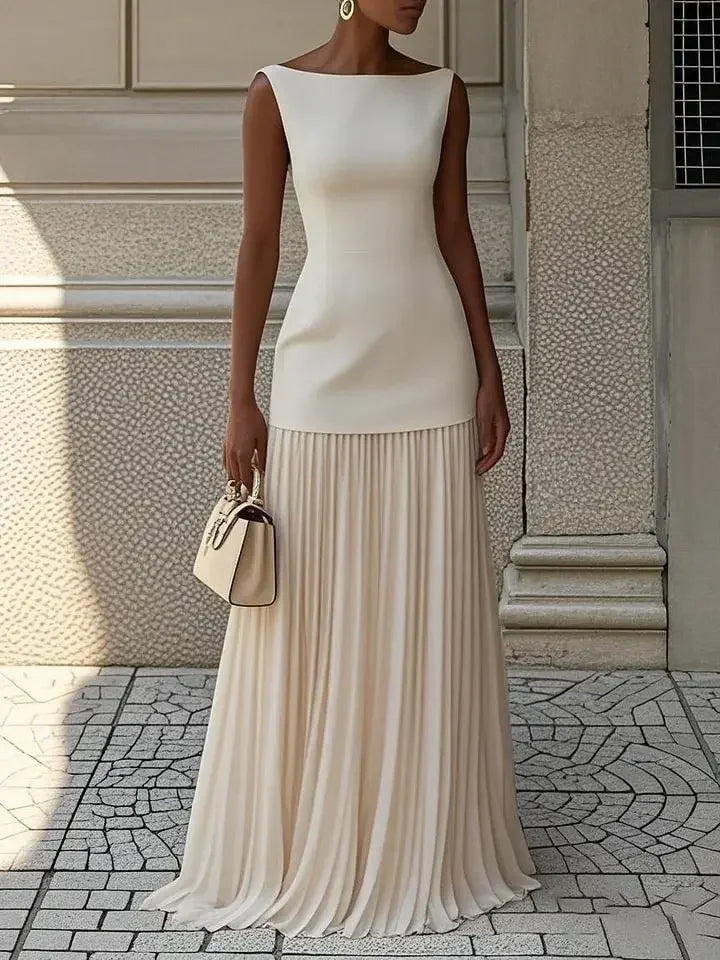 Women's Strapless Long Prom Dress Elegant Wedding Dress Casual Loose Ruched Maxi Dress Floor Length Elegant Evening Dress Femstylo
