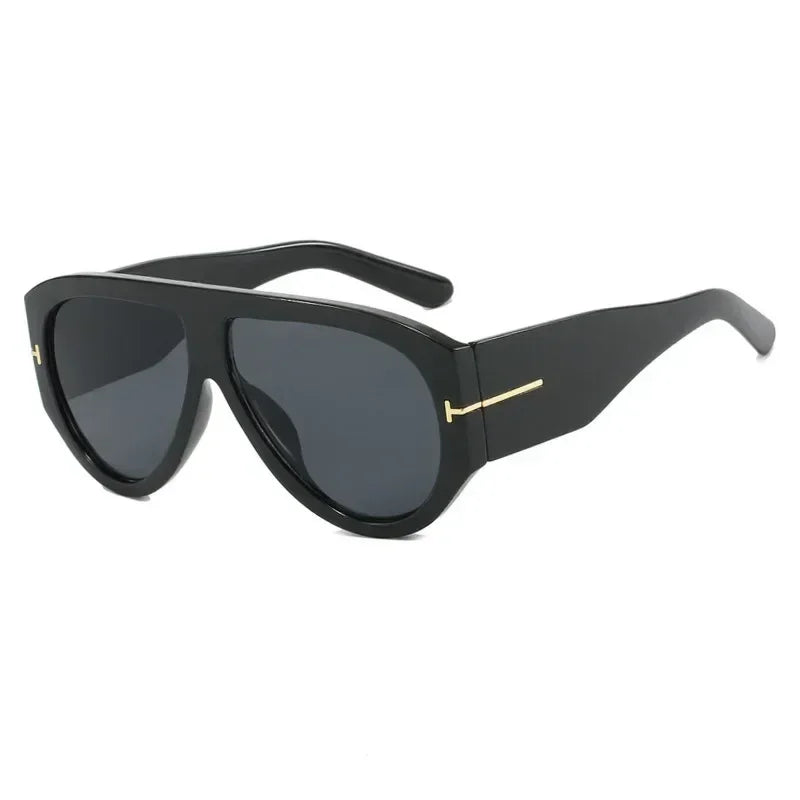 2024 New Fashion Big Frame Pilot Brown Sunglasses Women Men Brand T Outdoor Sun Glasses Female Shade Oculos De Sol Gifts Femstylo