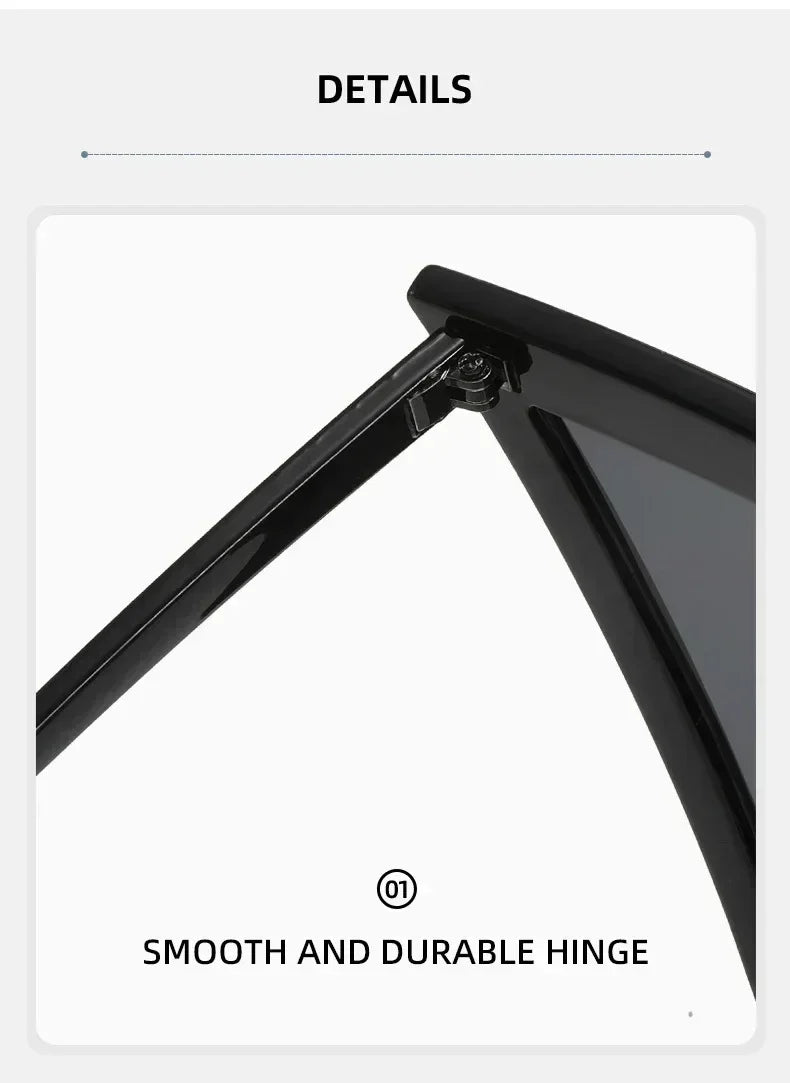 Oversized Triangle Punk Shiled Sunglasses Women Big Frame 2025 Luxury Brand Windproof Eyewear For Ladies UV400 Goggle Shades Femstylo