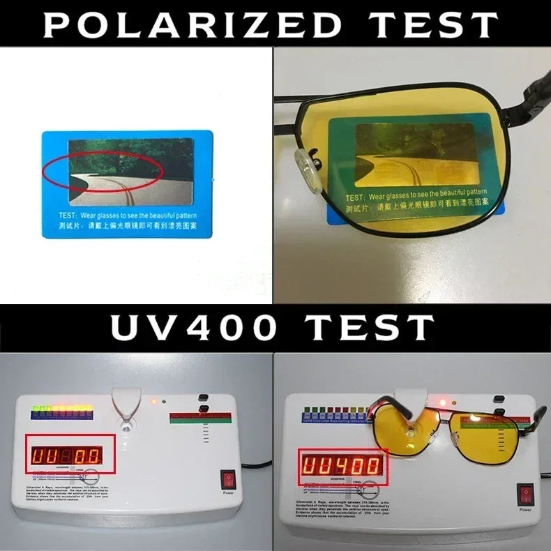 2024 UV400 Polarized Sunglasses Men Women Outdoor Discoloration Eyewear Men Trendy Photochromic Night Vision Sun Glasses Femstylo