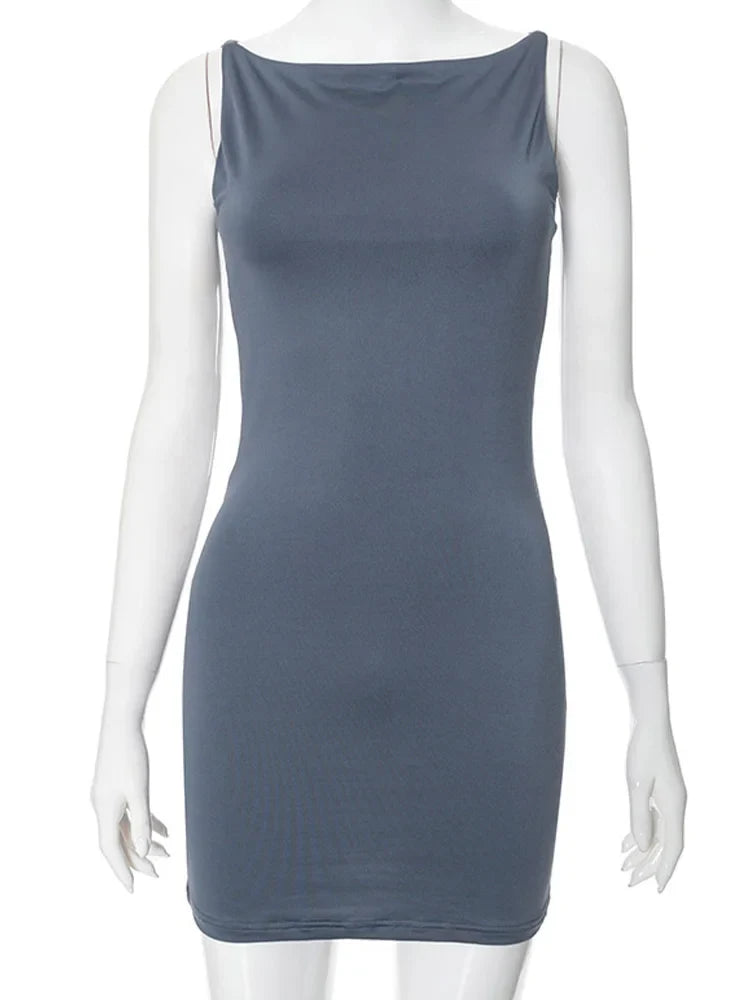 Summer Casual Fashion Mini Sleeveless Wrap Y2K Basic Vest Dress Oufits Sexy Elegant Women Club Party Evening Dress 2024 Urban Fashion Icon