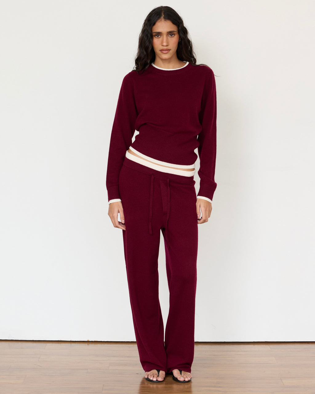 Tove Layered Cashmere Crewneck Artless Forever