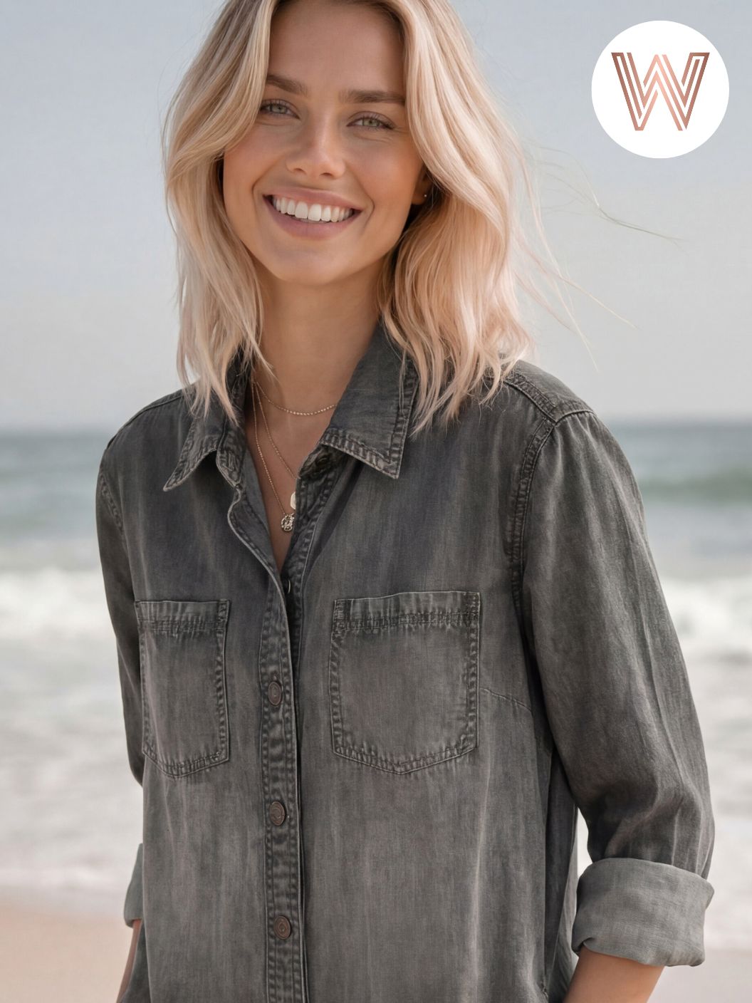 Ash Denim Jacket - Charcoal Weslynn