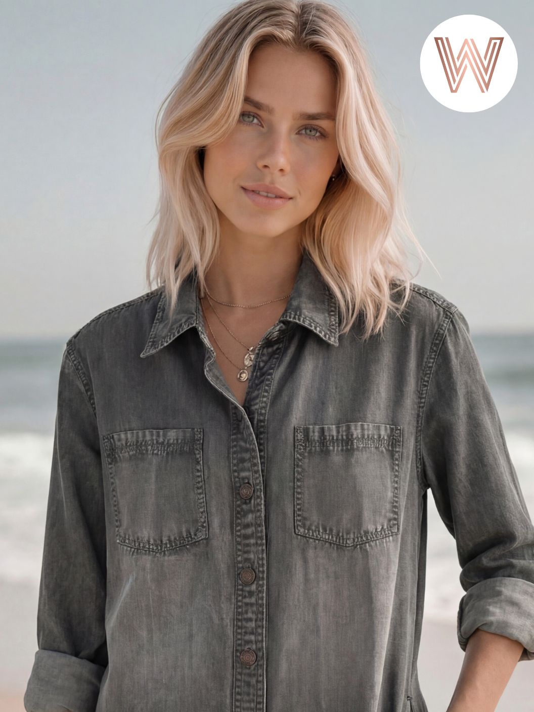 Ash Denim Jacket - Charcoal Weslynn