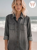 Ash Denim Jacket - Charcoal Weslynn