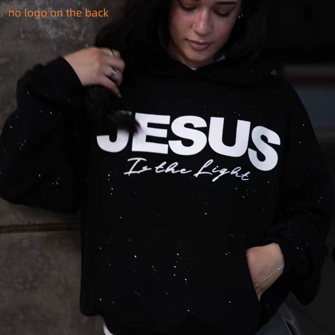 Pullover Round Neck Hooded Sweatshirt Wear for Art Thou