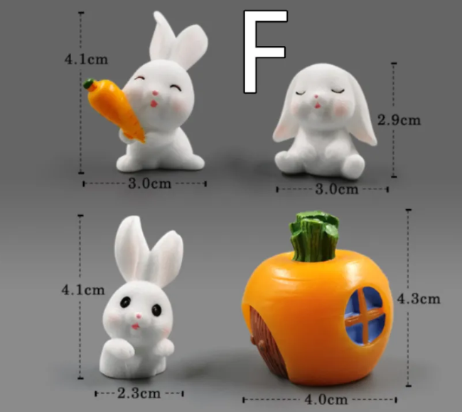 Mini Resin Animal Figurines – DIY Micro-Landscape Decor Wear for Art Thou