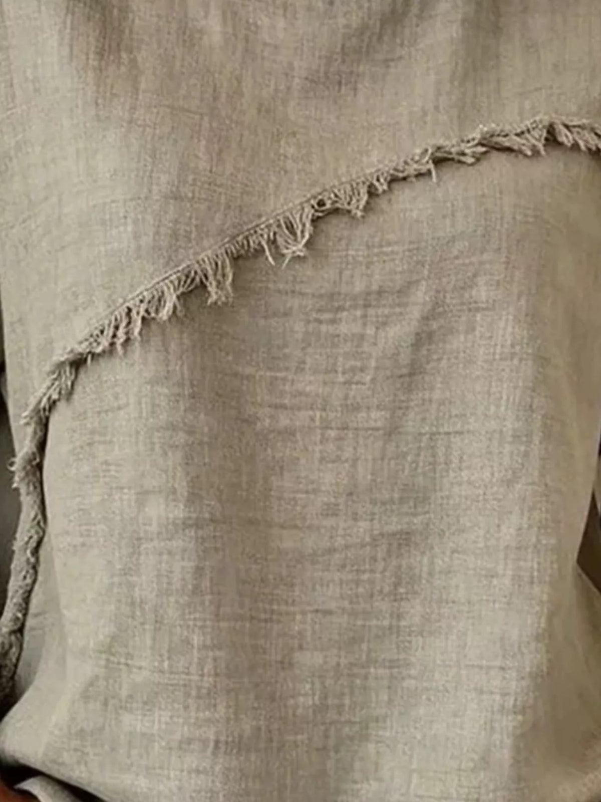 Full Size Frayed Hem Short Sleeve Top Plus Size Shopimist