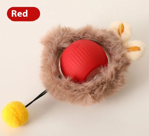 PurrPlay Self-Rolling Cat Toy Ball Wear for Art Thou